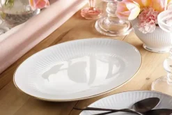 CHODZIEŻ DALIA 3612 ZŁOTA LINIA Serwis obiadowy 44 el / 12 osób / porcelana