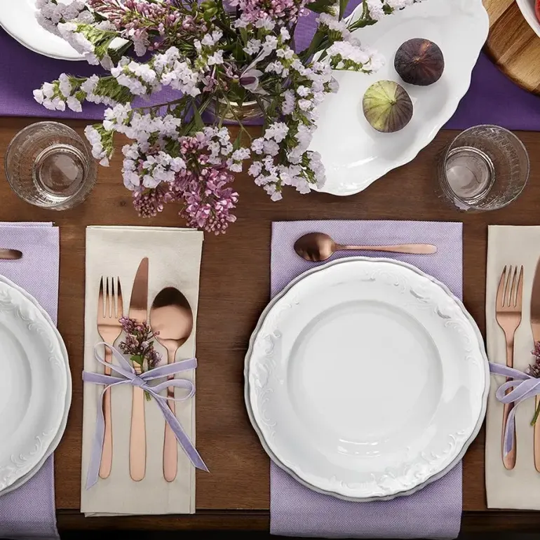 CHODZIEŻ FRYDERYKA BIAŁA C001 Serwis obiadowy 18 el / 6 osób / porcelana