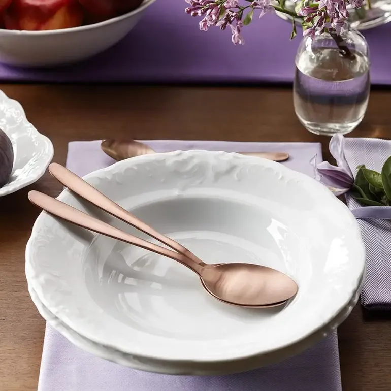 CHODZIEŻ FRYDERYKA BIAŁA C001 Serwis obiadowy 18 el / 6 osób / porcelana
