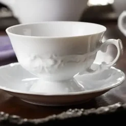 CHODZIEŻ FRYDERYKA BIAŁA C001 Serwis kawowy 39 el / 12 osób / porcelana