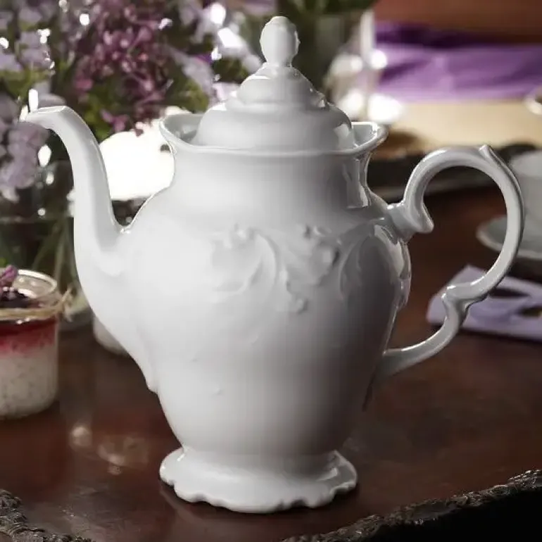 CHODZIEŻ FRYDERYKA BIAŁA C001 Serwis kawowy 39 el / 12 osób / porcelana