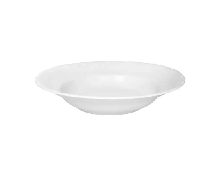 CHODZIEŻ FRYDERYKA BIAŁA C001 Talerz głęboki 22,5 cm / porcelana
