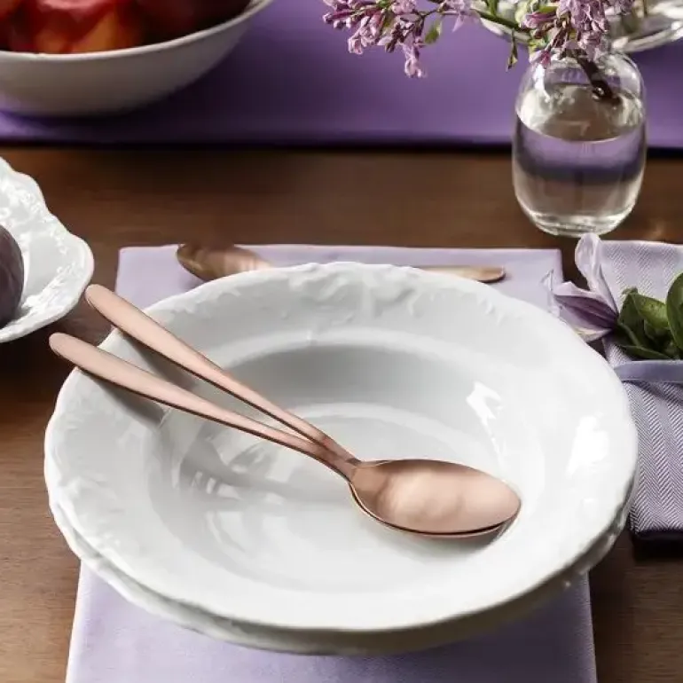 CHODZIEŻ FRYDERYKA BIAŁA C001 Talerz głęboki 22,5 cm / porcelana