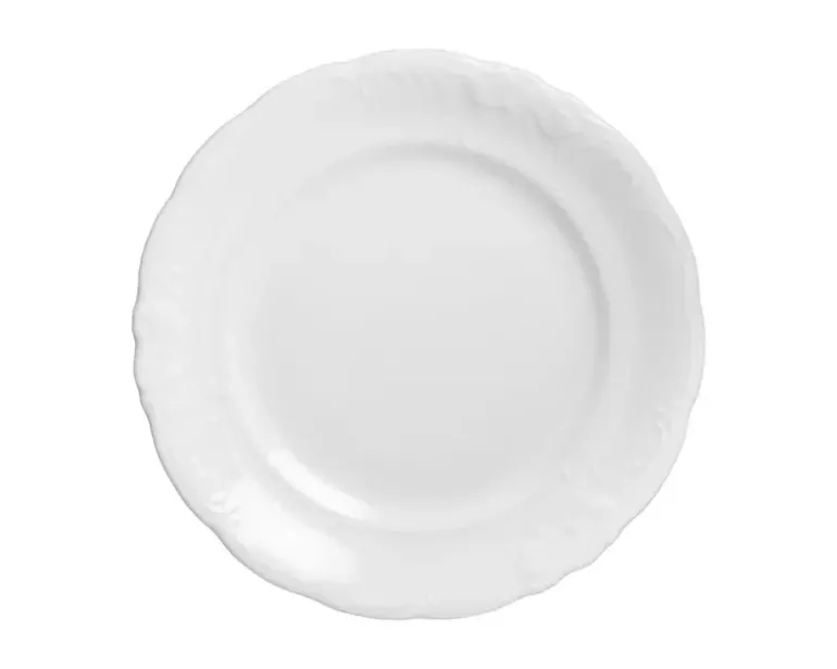 CHODZIEŻ FRYDERYKA BIAŁA C001 Talerz płytki 24 cm / porcelana