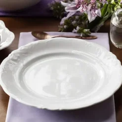 CHODZIEŻ FRYDERYKA BIAŁA C001 Talerz płytki 24 cm / porcelana