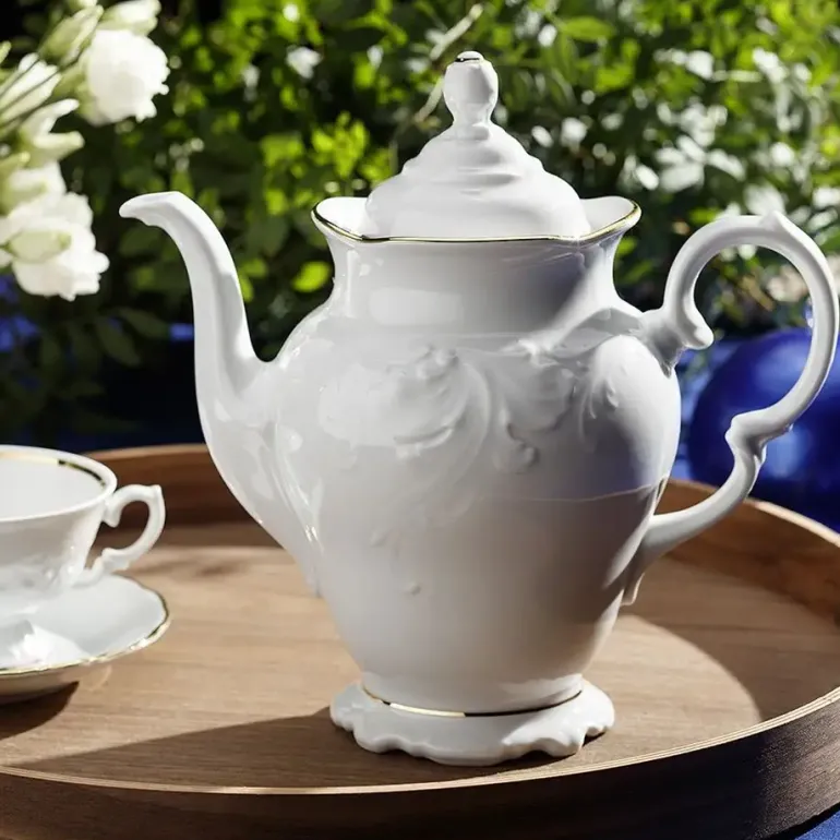 CHODZIEŻ FRYDERYKA ZŁOTA LINIA B236 Serwis kawowy 39 el / 12 osób / porcelana