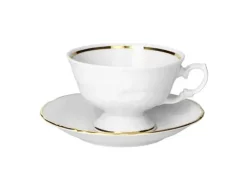 CHODZIEŻ FRYDERYKA ZŁOTA LINIA B236 Serwis kawowy 39 el / 12 osób / porcelana