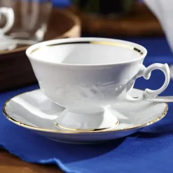 CHODZIEŻ FRYDERYKA ZŁOTA LINIA B236 Serwis kawowy 39 el / 12 osób / porcelana
