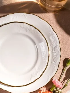 CHODZIEŻ FRYDERYKA ZŁOTA LINIA C236 Serwis kawowy 39 el / 12 osób / porcelana ecru