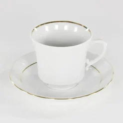 CHODZIEŻ KAMELIA B014 ZŁOTA LINIA Zestaw kawowy 39 el / 12 osób / porcelana