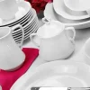 CHODZIEŻ KAMELIA C000 BIAŁA Serwis obiadowo-kawowy 83 el / 12 osób / porcelana