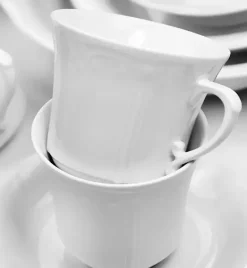 CHODZIEŻ KAMELIA C000 BIAŁA Serwis obiadowo-kawowy 84 el / 12 osób / porcelana