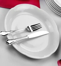 CHODZIEŻ KAMELIA C000 BIAŁA Serwis obiadowo-kawowy 84 el / 12 osób / porcelana