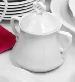 CHODZIEŻ KAMELIA C000 BIAŁA Serwis obiadowo-kawowy 84 el / 12 osób / porcelana