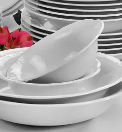 CHODZIEŻ KAMELIA C000 BIAŁA Serwis obiadowy 44 el / 12 osób / porcelana