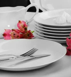CHODZIEŻ KAMELIA C000 BIAŁA Serwis obiadowy 44 el / 12 osób / porcelana
