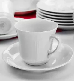 CHODZIEŻ KAMELIA C000 BIAŁA Serwis kawowy 39 el / 12 osób / porcelana