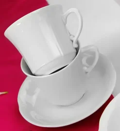 CHODZIEŻ KAMELIA C000 BIAŁA Serwis kawowy 39 el / 12 osób / porcelana
