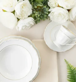 CHODZIEŻ MARIA TERESA B014 ZŁOTA LINIA | Talerz płytki 19 cm / porcelana