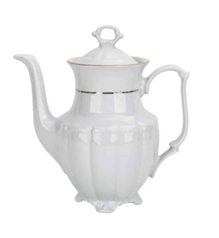 CHODZIEŻ MARIA TERESA B014 ZŁOTA LINIA Zestaw kawowy 39 el / 12 osób / porcelana