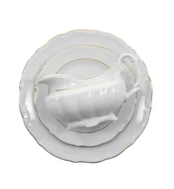 CHODZIEŻ MARIA TERESA B014 ZŁOTA LINIA Zestaw obiadowy 44 el / 12 osób / porcelana