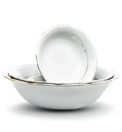 CHODZIEŻ MARIA TERESA B014 ZŁOTA LINIA Zestaw obiadowy 44 el / 12 osób / porcelana