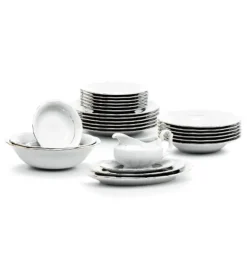 CHODZIEŻ MARIA TERESA B014 ZŁOTA LINIA Zestaw obiadowy 44 el / 12 osób / porcelana