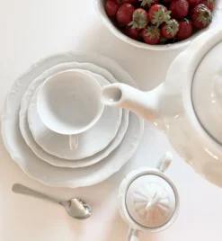 CHODZIEŻ MARIA TERESA C001 BIAŁA Cukiernica z pokrywką 400 ml | porcelana