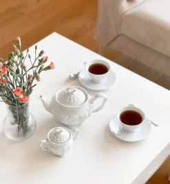 CHODZIEŻ MARIA TERESA C001 BIAŁA Czajnik 1,1 l z pokrywką | porcelana