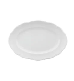 CHODZIEŻ MARIA TERESA C001 BIAŁA Rawier owalny 22 cm | porcelana