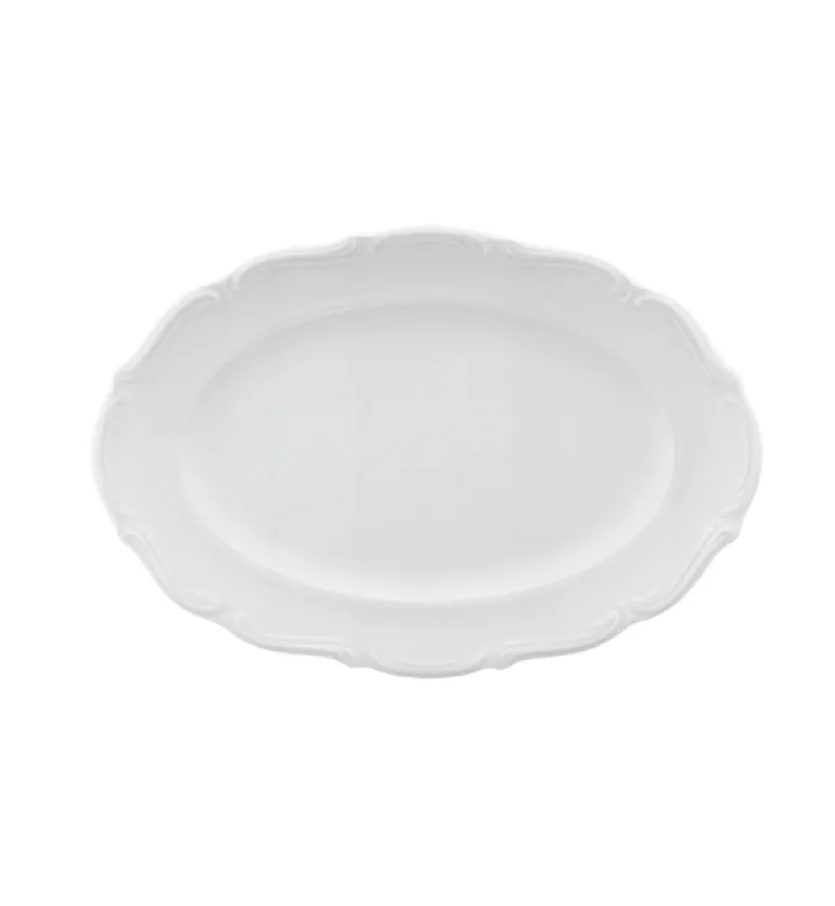 CHODZIEŻ MARIA TERESA C001 BIAŁA Rawier owalny 22 cm | porcelana