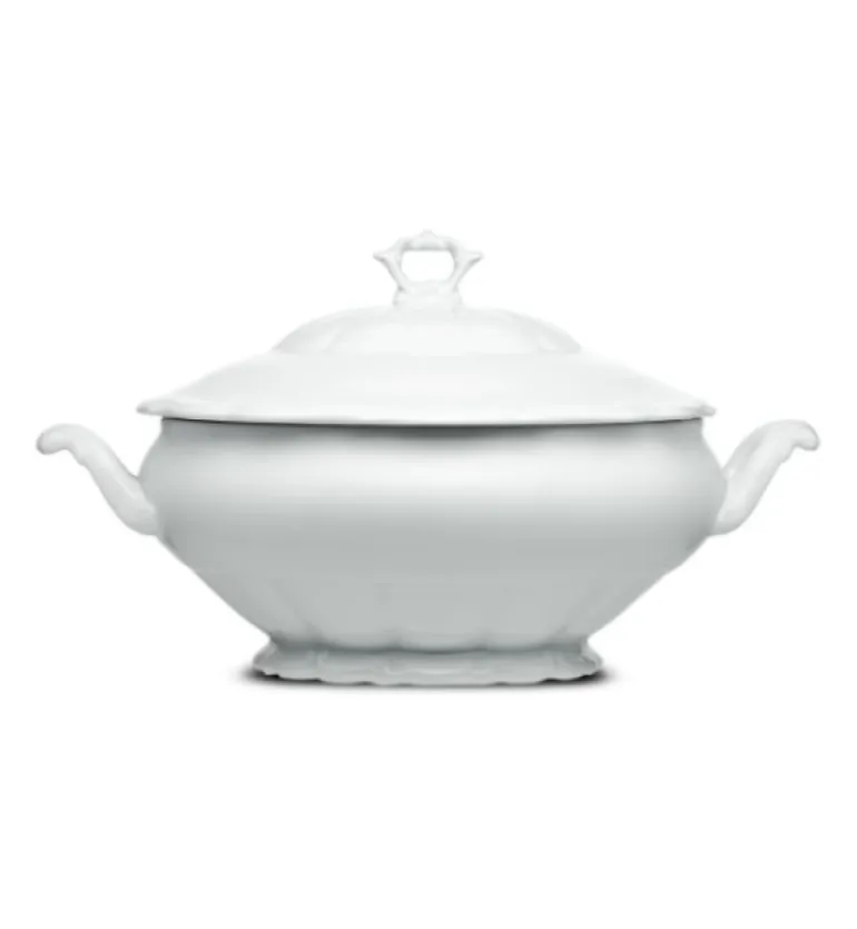 CHODZIEŻ MARIA TERESA C001 BIAŁA Waza 3 l z pokrywką | porcelana
