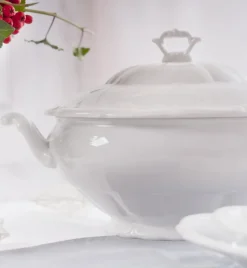 CHODZIEŻ MARIA TERESA C001 BIAŁA Waza 3 l z pokrywką | porcelana