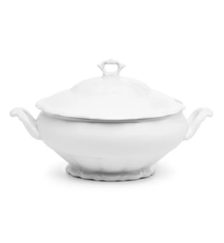 CHODZIEŻ MARIA TERESA C001 BIAŁA Waza 3 l z pokrywką | porcelana