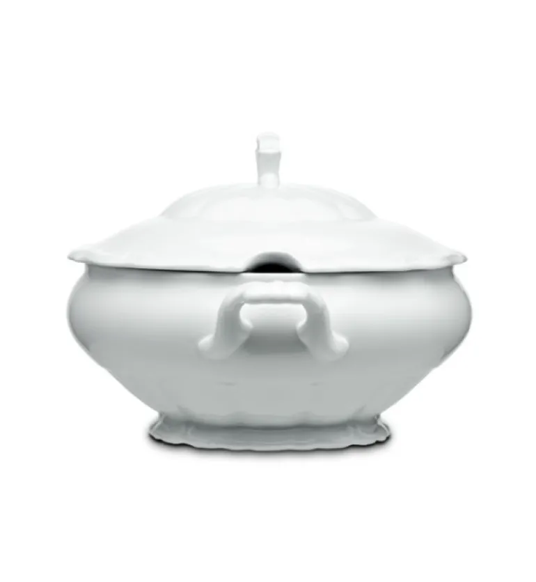 CHODZIEŻ MARIA TERESA C001 BIAŁA Waza 3 l z pokrywką | porcelana
