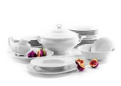 CHODZIEŻ MARIA TERESA C000 BIAŁA Zestaw obiadowy 44 el / 12 osób / porcelana