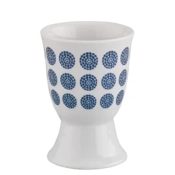 CILIO | Amici | kieliszek na jajko, porcelana, śred. 5 x 7 cm, niebieskie kropki