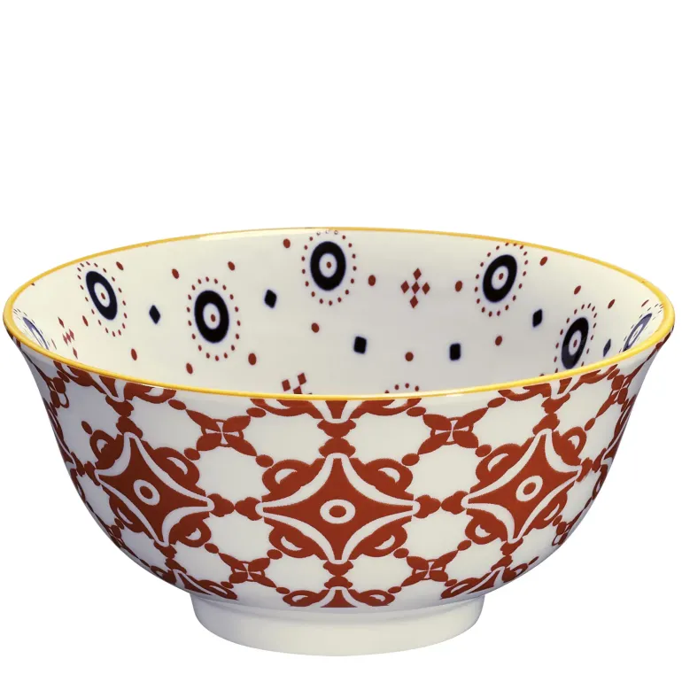 CILIO | Amici | miseczka, porcelana, śred. 15,5 cm, 0,5 l, kafelki