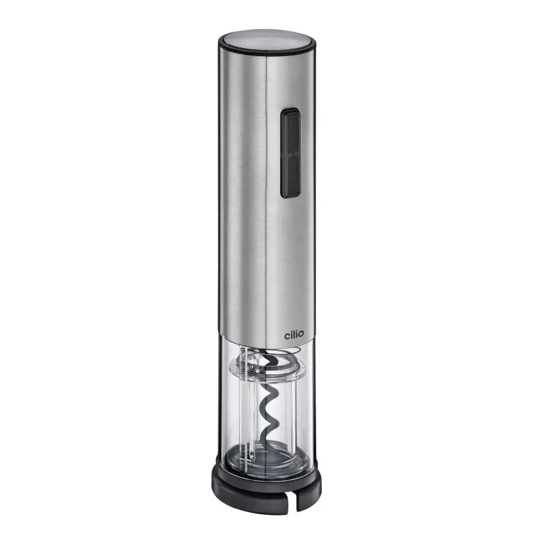 CILIO | Brunello | korkociąg elektryczny ładowany przez USB, stal nierdzewna, śred. 5 x 21 cm
