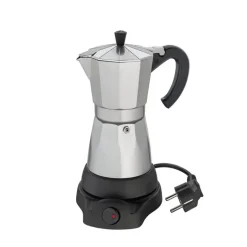 CILIO CLASSICO Kawiarka elektryczna 6 filiżanek / aluminium / srebrna