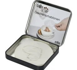 CILIO COFFEE CULTURE Szablony do dekoracji kawy - 6 wzorów / FreeForm