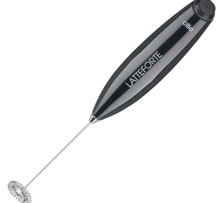 CILIO LATTEFORTE Spieniacz do mleka na stojaku 23 cm / czarny błyszczący / FreeForm