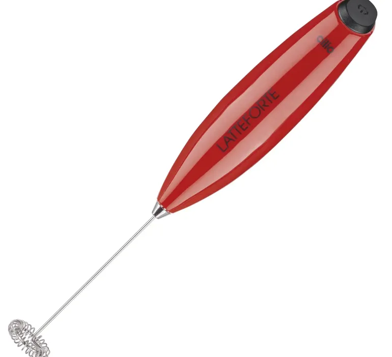 CILIO LATTEFORTE Spieniacz do mleka na stojaku 23 cm / czerwony / FreeForm