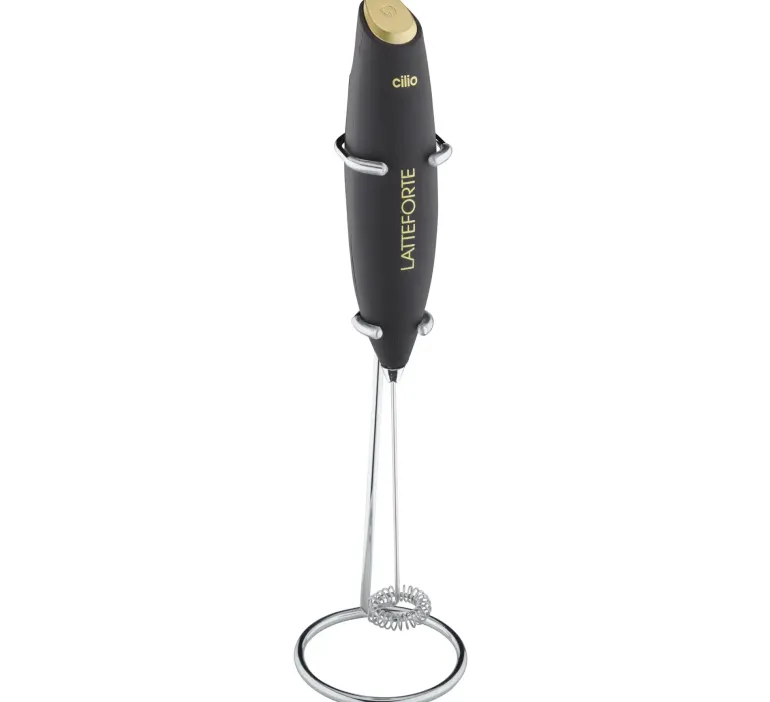CILIO LATTEFORTE Spieniacz do mleka na stojaku 23 cm / czarny matowy / FreeForm