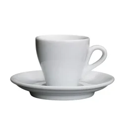 CILIO | Milano | porcelanowa filiżanka do espresso ze spodkiem, 50 ml, biała