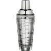 CILIO Stalowy shaker do drinków z przepisami 0,4 l / Stal nierdzewna / FreeForm