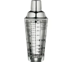 CILIO Stalowy shaker do drinków z przepisami 0,4 l / Stal nierdzewna / FreeForm