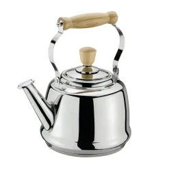 CILIO | Tradition | czajnik stalowy z uchwytami z drewna akacjowego, 2,5 l