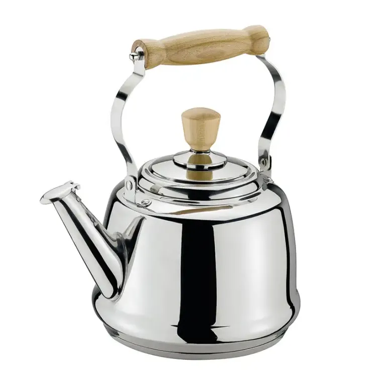 CILIO | Tradition | czajnik stalowy z uchwytami z drewna akacjowego, 2,5 l