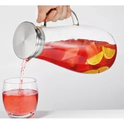 CILIO | Tropicana | szklany dzbanek na wodę, ze spiralą na owoce, 2,0 l
